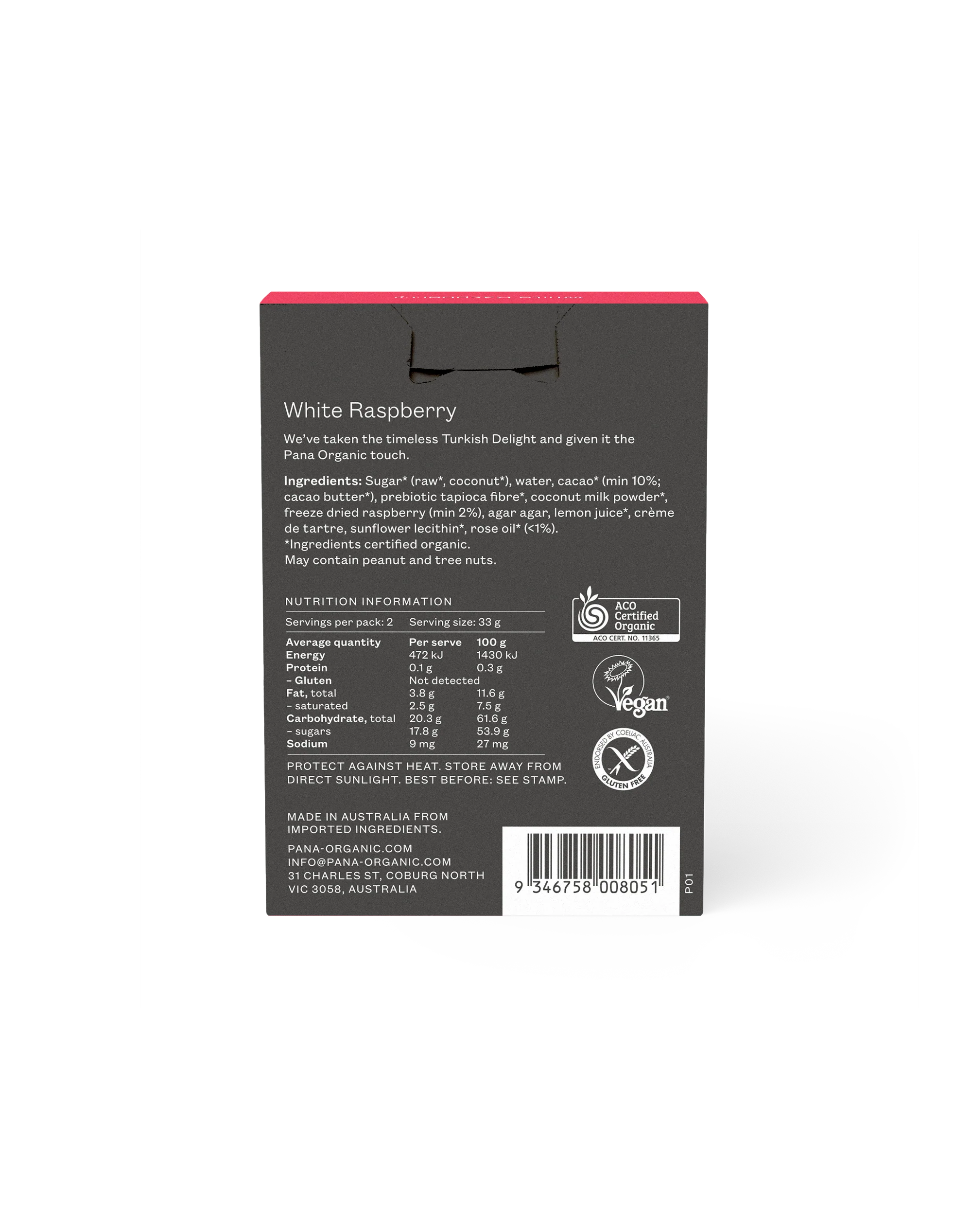 Raspberry & White Chocolate Turkish Delight - Image 4